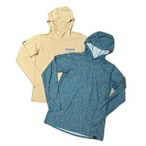Patagonia Hoodie Women's Size XS Capilene Cool Daily Hoody Yellow Green LOT OF 2